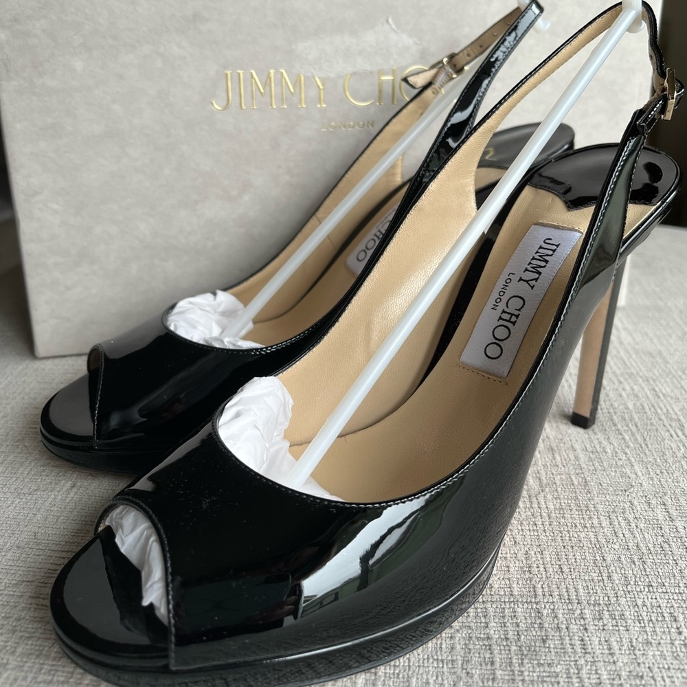 Jimmy Choo Nova 100 Patent Slingback